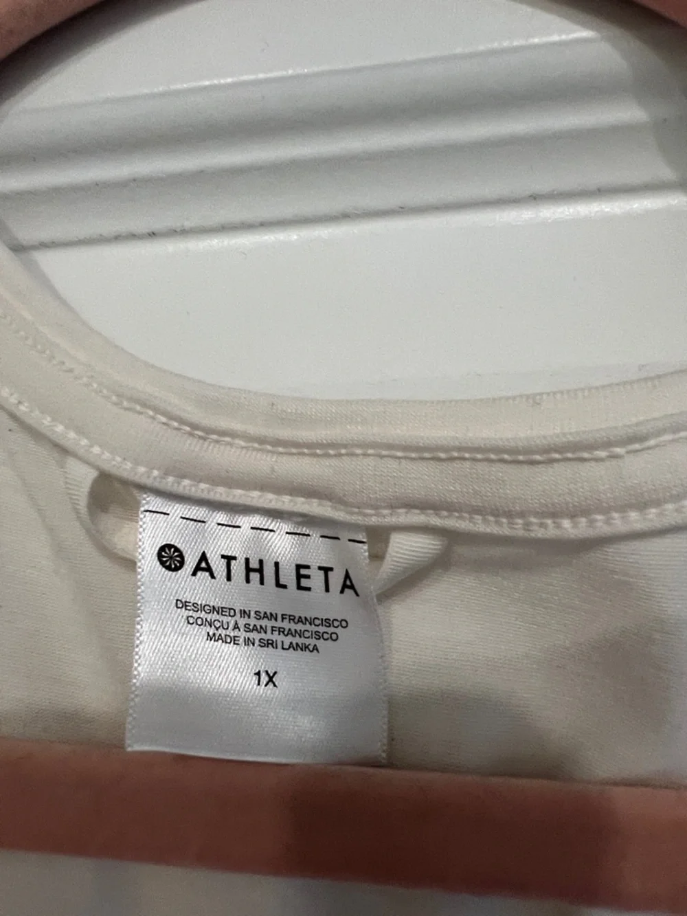 Athleta Ivory Sleeveless Tunic with Gathered Side Detail - Picture 3 of 11